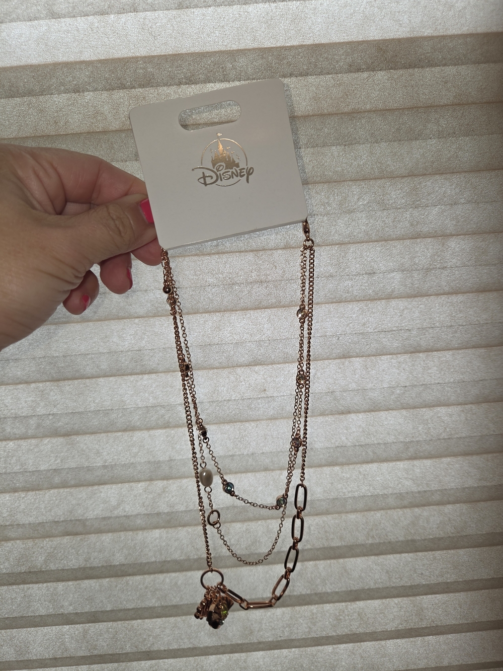 Disney Princess Multi-Layer Necklace with Charm Cluster